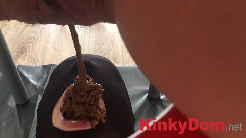 ScatShop - Mistress Anna - Full mouth with creamy shit [1080p] (Scat)
