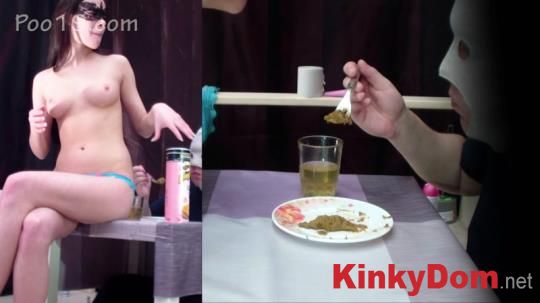 Poo19 - MilanaSmelly - Gourmet breakfast for the slave [1080p] (Scat)