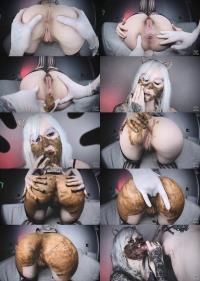 SG-Video - DirtyBetty - Betty The Black Eyes Catwomen Eats Her Own Shit [1080p] (Scat)