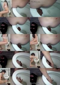 PooAlina - Poo Alina - Toilet slave swallows Alina shit from toilet [1080p] (Scat)