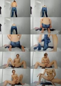 ScatShop - LucyBelle - Poop in jeans and boobs smearing [1080p] (Scat)