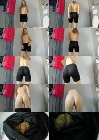 ScatShop - LucyBelle - Poo in spandex shorts [1080p] (Scat)