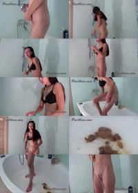 PooAlina - Poo Alina - Diarrhea in the morning shower [720p] (Scat)