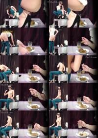 Poo19 - MilanaSmelly - Delicious dinner from Christina (3 days did not shit) [720p] (Scat)