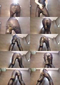 ScatShop - Thefartbabes - Leather Leggings Diarrhea [1080p] (Scat)