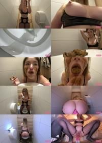 Femscat - Ninounini - I Eat My Shit In Public Toilets! [1080p] (Scat)